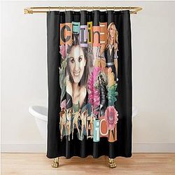 Celine Dion My Heart Will Go On Retro Gift Shower Curtain