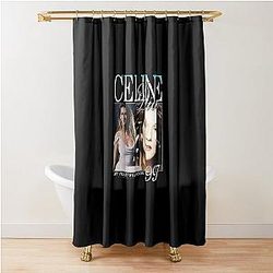 Retro Celine Dion Shower Curtain