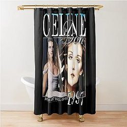 Celine Dion Men Shower Curtain