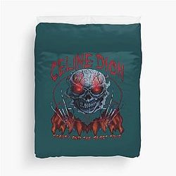 Celine Dion Death Metal Duvet Cover