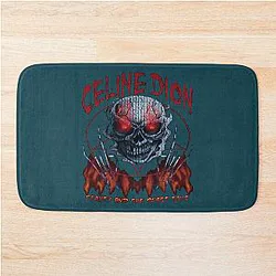 Celine Dion Death Metal Bath Mat