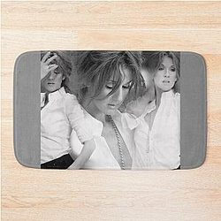 Celine Dion Cool Black White Bath Mat