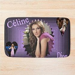 Celine Dion of Picture Illustration Bath Mat