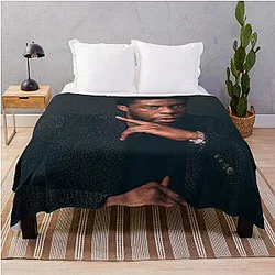 Illustration Chadwick Boseman Throw Blanket