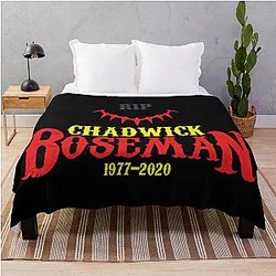 Chadwick Boseman Memorials Throw Blanket