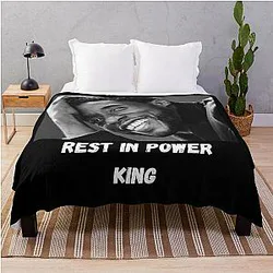 Chadwick Boseman: Rest In Peace King Throw Blanket