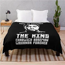 Chadwick Boseman Rest Throw Blanket
