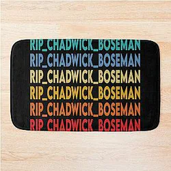 Rip Chadwick Boseman LGBT Bath Mat