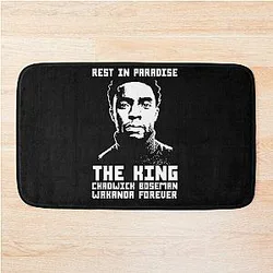 Chadwick Boseman Rest In Peace Bath Mat