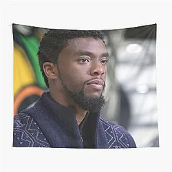 Chadwick Boseman Illustration Tapestry