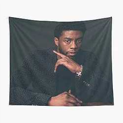 Illustration Chadwick Boseman Wallpper Tapestry