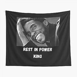 Chadwick Boseman: Rest in Power King Tapestry