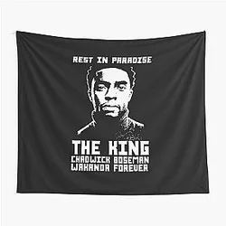 Chadwick Boseman Rest in Paradise Tapestry