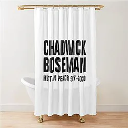 RIP Chadwick Boseman Shower Curtain