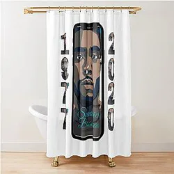 Chadwick Boseman Black Wakanda Shower Curtain