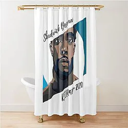 Chadwick Boseman Forever Black Wakanda Shower Curtain
