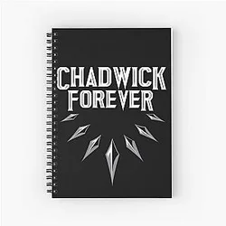 Chadwick Boseman RIP Black Panther Wakanda Forever Spiral Notebook