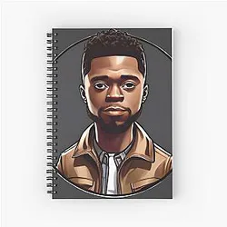Chadwick Boseman Spiral Notebook