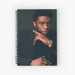 Chadwick Boseman Spiral Notebook Wallpaper