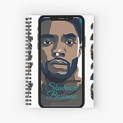 Chadwick Boseman black wakanda Spiral Notebook