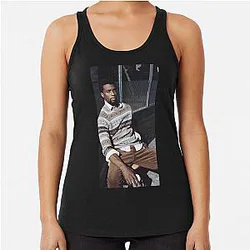 Art Chadwick Boseman Racerback Tank Top