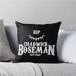 RIP Chadwick Boseman 1977-2020 Throw Pillow