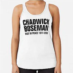 RIP Chadwick Boseman Racerback Tank Top