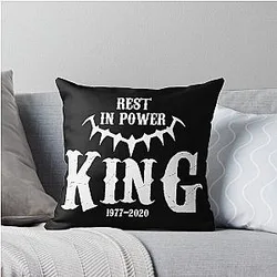 Rest in Power Chadwick Boseman Throw Pillow