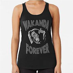 RIP Chadwick Boseman Forever Racerback Tank Top