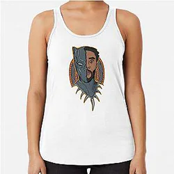 In Honor of Chadwick Boseman Racerback Top
