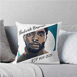 Chadwick Boseman Black Wakanda Throw Pillow