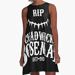 RIP Chadwick Boseman 1977-2020 A Line Dress