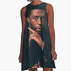 Chadwick Boseman Wallpaper A-Line Dress