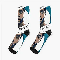 Chadwick Boseman Black Wakanda Socks