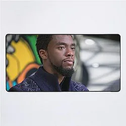 Art Chadwick Boseman Illustration Desk Mat