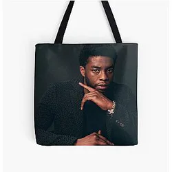 Illustration Chadwick Boseman All Over Print Tote Bag