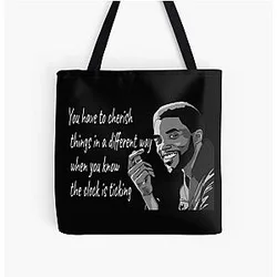 Chadwick Boseman All Over Print Tote Bag