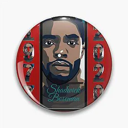 Chadwick Boseman Forever Black Wakanda Pin