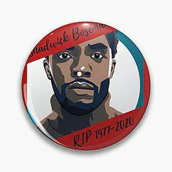 Chadwick Boseman Forever Black Wakanda Pin