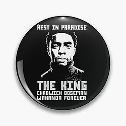 Chadwick Boseman Rest in Paradise Charm Pin