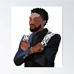 In Honor of Chadwick Boseman Wakanda Forever Poster