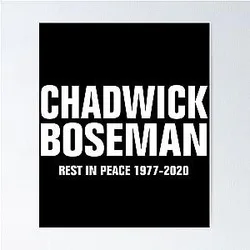RIP Chadwick Boseman Poster