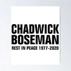 RIP Chadwick Boseman Poster