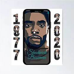 Chadwick Boseman Black Wakanda Poster