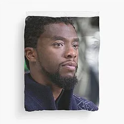 Art Chadwick Boseman illustration duvet cover