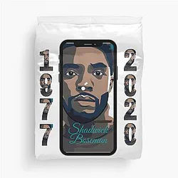Chadwick Boseman Black Wakanda Duvet Cover