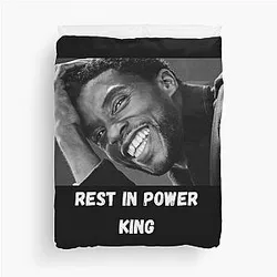 Of Chadwick Boseman Rest In Peace King Duvet Cover