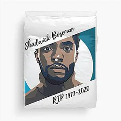 Chadwick Boseman Forever Wakanda Duvet Cover