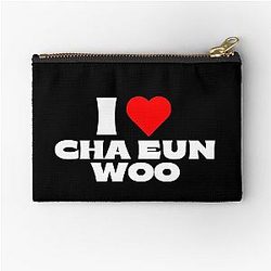 I Love Cha Eunwoo White Zipper Pouch