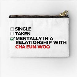 Mentally in a Relationship with Cha Eun-woo Zipper Pouch